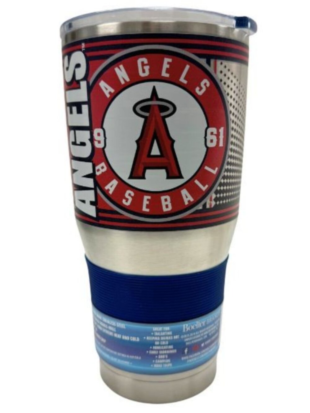 Los Angeles Angels Tumbler 30oz Stainless Steel Vacuum Sealed Boelter MLB Merch